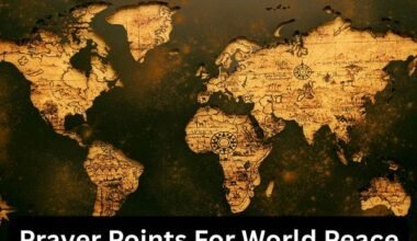 Prayer Points For World Peace